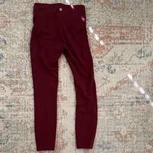 lululemon athletica Deep Red Leggings